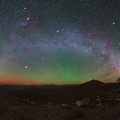 Milky Way and airglow over Carnegie Las Campanas Observatory, Atacama desert, Chile - Yuri Beletsky
